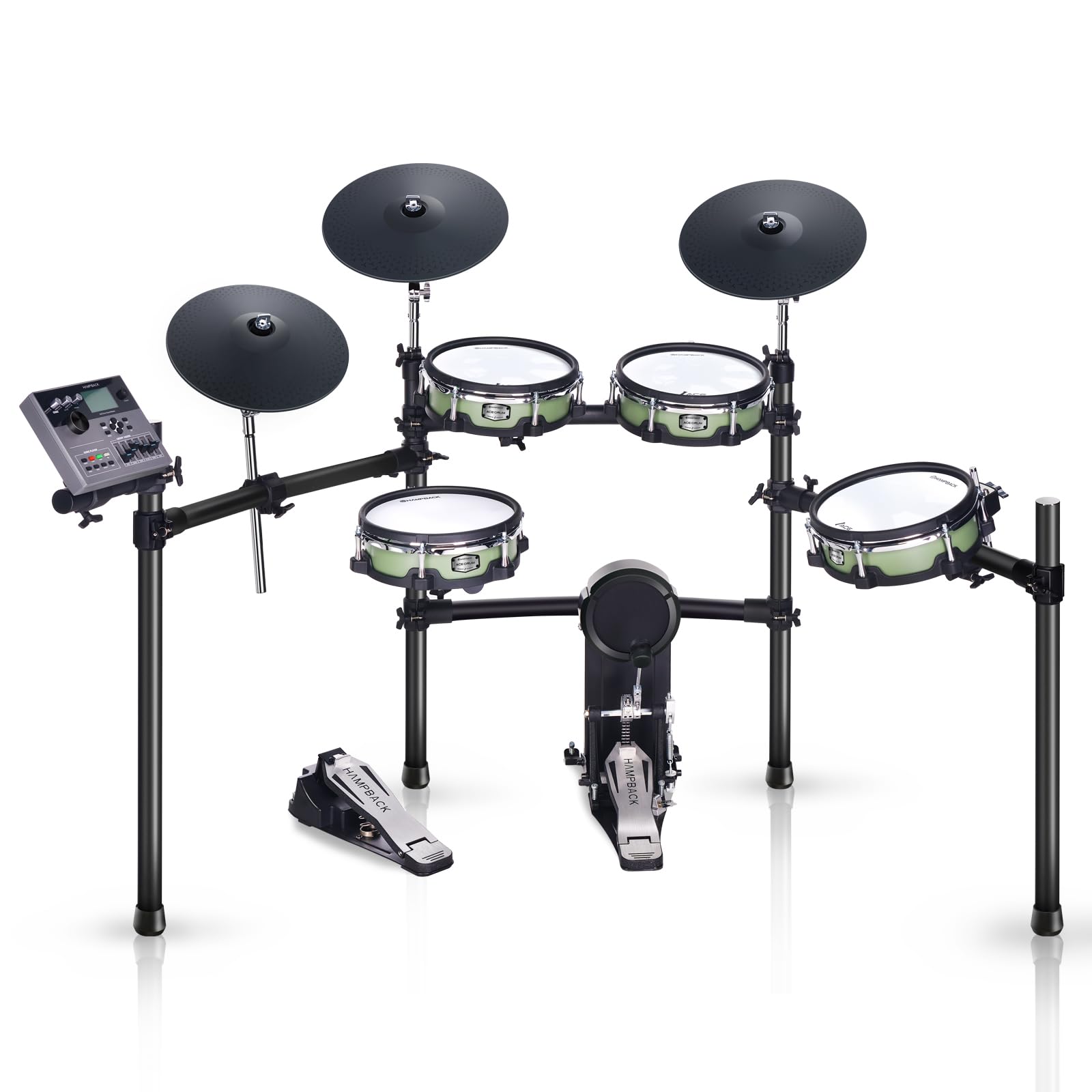 Amazon.com: HAMPBACK ACE-510 Electric Drum Set with 10'' Drum Pads